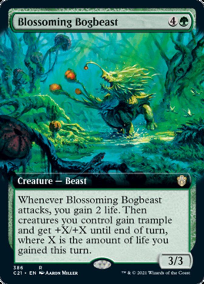 Blossoming Bogbeast (Extended Art) [Commander 2021] | Exor Games Truro