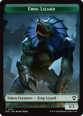 Boar // Frog Lizard Double-Sided Token [Secrets of Strixhaven Commander Tokens] | Exor Games Truro