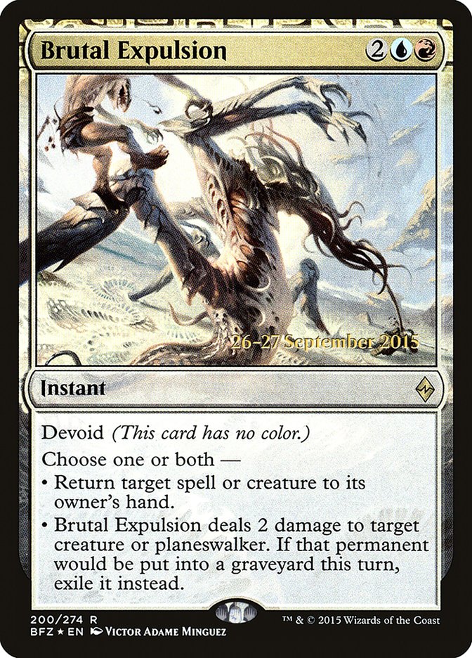 Brutal Expulsion [Battle for Zendikar Prerelease Promos] | Exor Games Truro