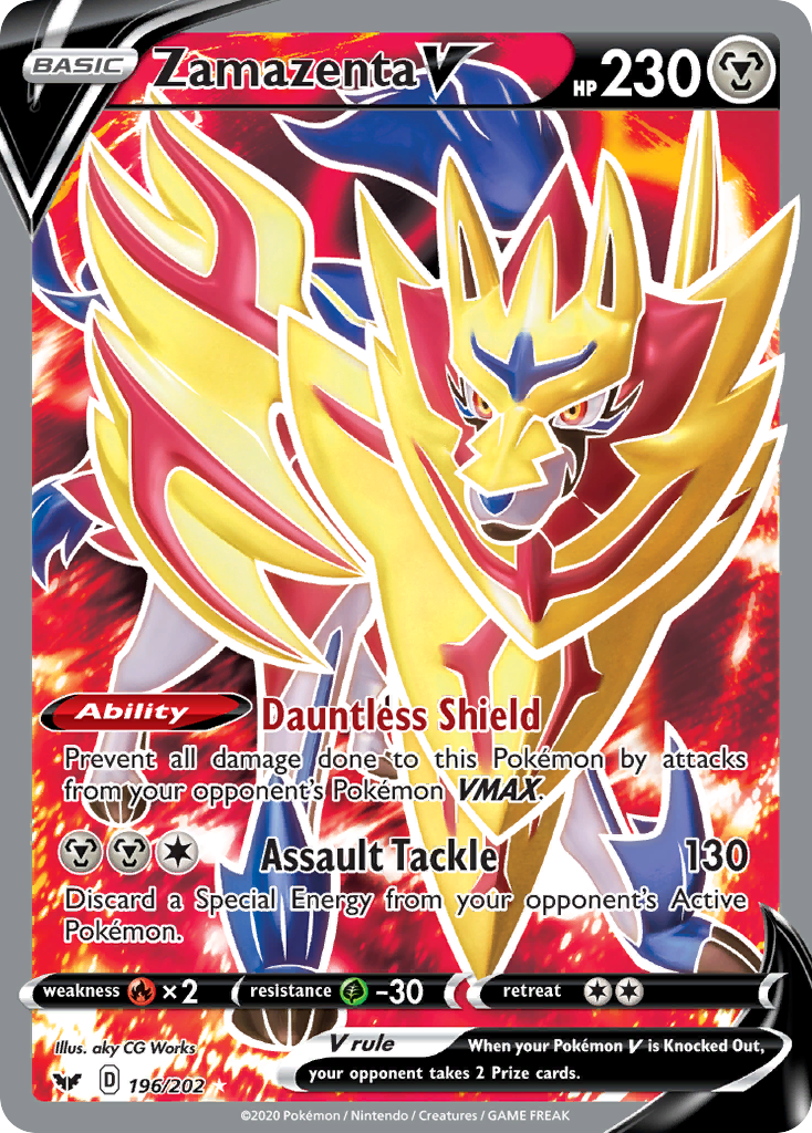 Zamazenta V (196/202) [Sword & Shield: Base Set] | Exor Games Truro