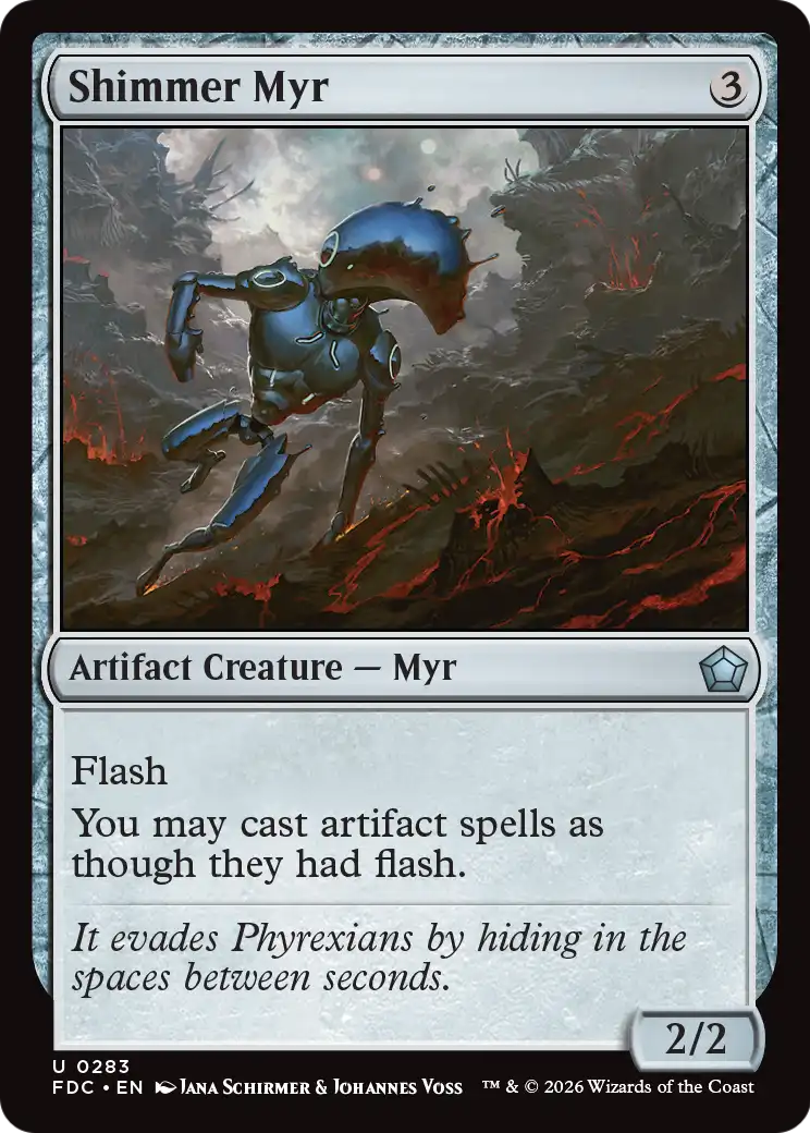 Shimmer Myr [Foundations Commander] | Exor Games Truro