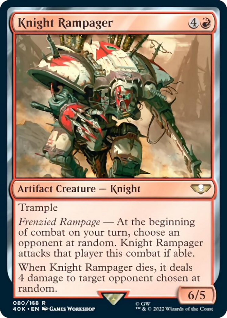 Knight Rampager (Surge Foil) [Warhammer 40,000] | Exor Games Truro