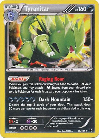 Tyranitar (56/124) (Cosmos Holo) [XY: Fates Collide] | Exor Games Truro