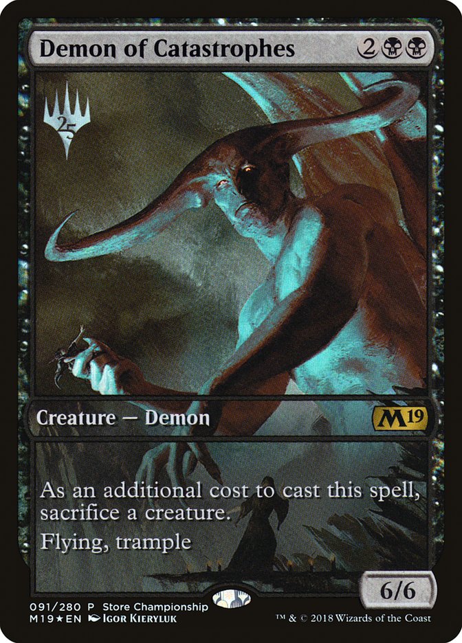 Demon of Catastrophes (Store Championship) (Full Art) [Core Set 2019 Promos] | Exor Games Truro