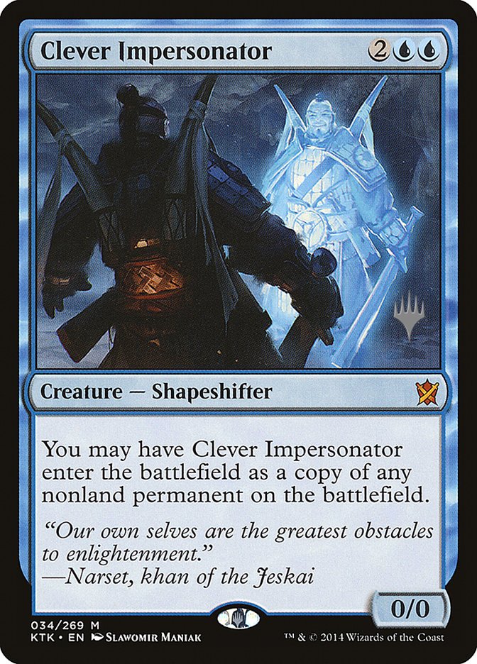 Clever Impersonator (Promo Pack) [Khans of Tarkir Promos] | Exor Games Truro