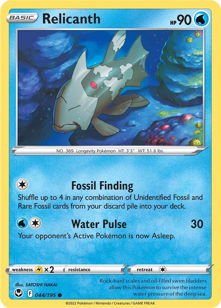 Relicanth (044/195) [Sword & Shield: Silver Tempest] | Exor Games Truro