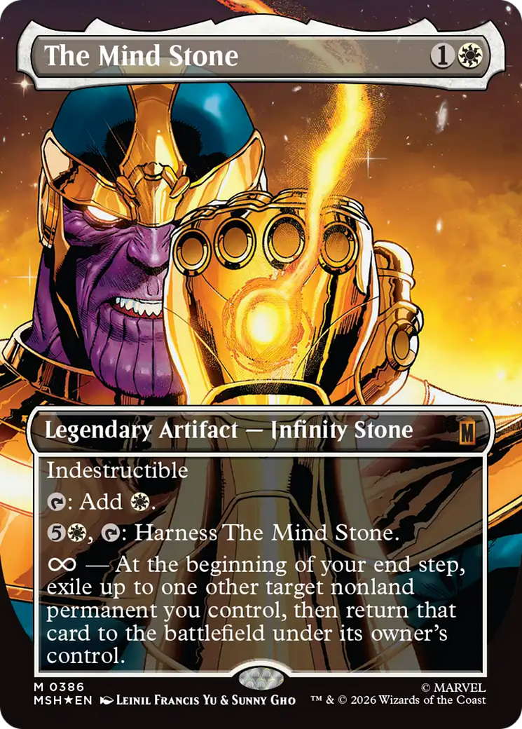 The Mind Stone (Borderless) [Marvel Super Heroes] | Exor Games Truro