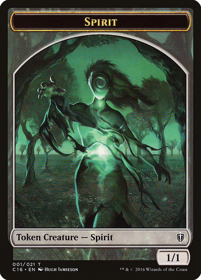 Spirit Token (001/021) [Commander 2016 Tokens] | Exor Games Truro