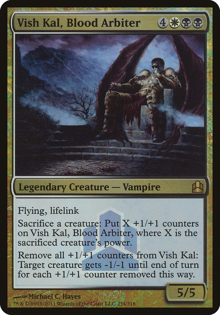 Vish Kal, Blood Arbiter (Launch) (Oversized) [Commander 2011 Oversized] | Exor Games Truro