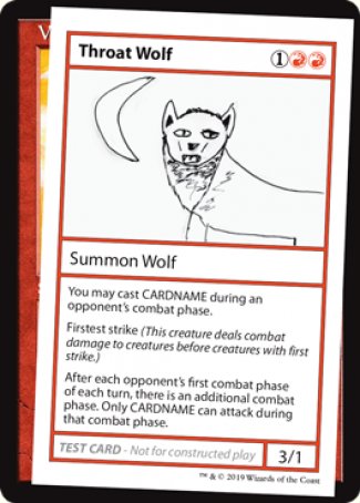 Throat Wolf (2021 Edition) [Mystery Booster Playtest Cards] | Exor Games Truro