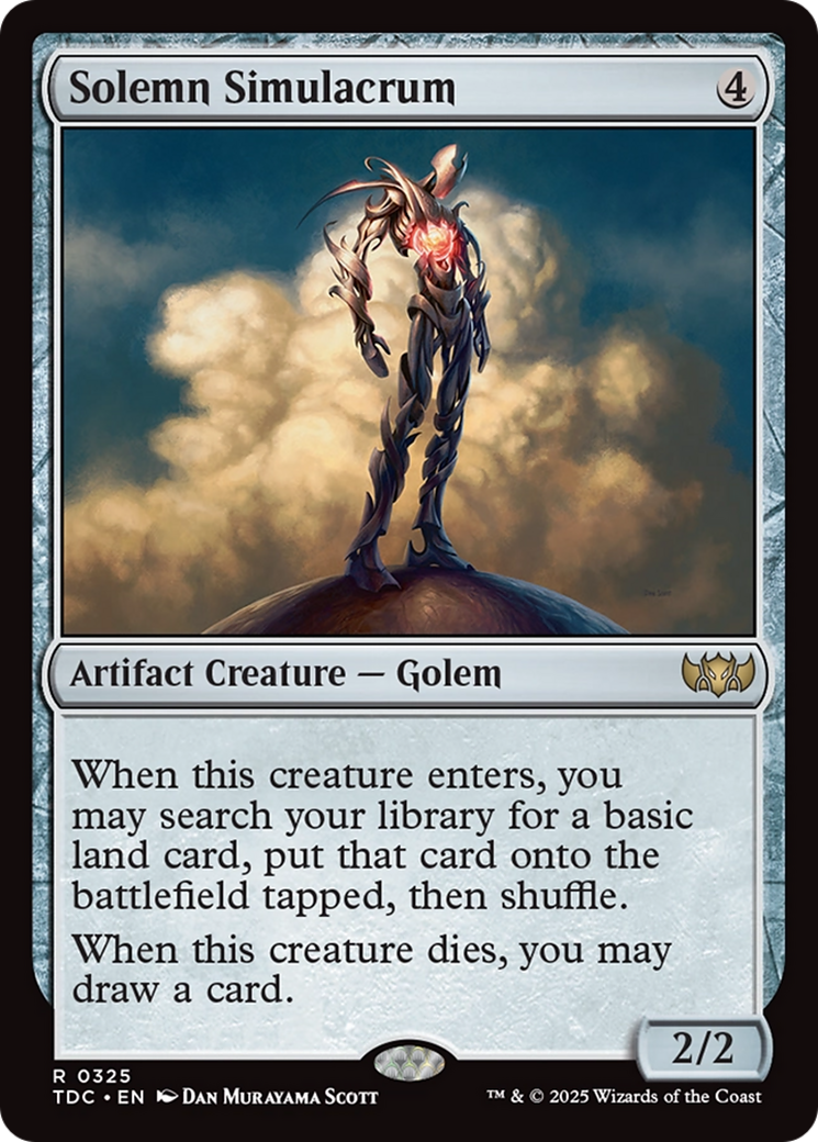 Solemn Simulacrum [Tarkir: Dragonstorm Commander] | Exor Games Truro