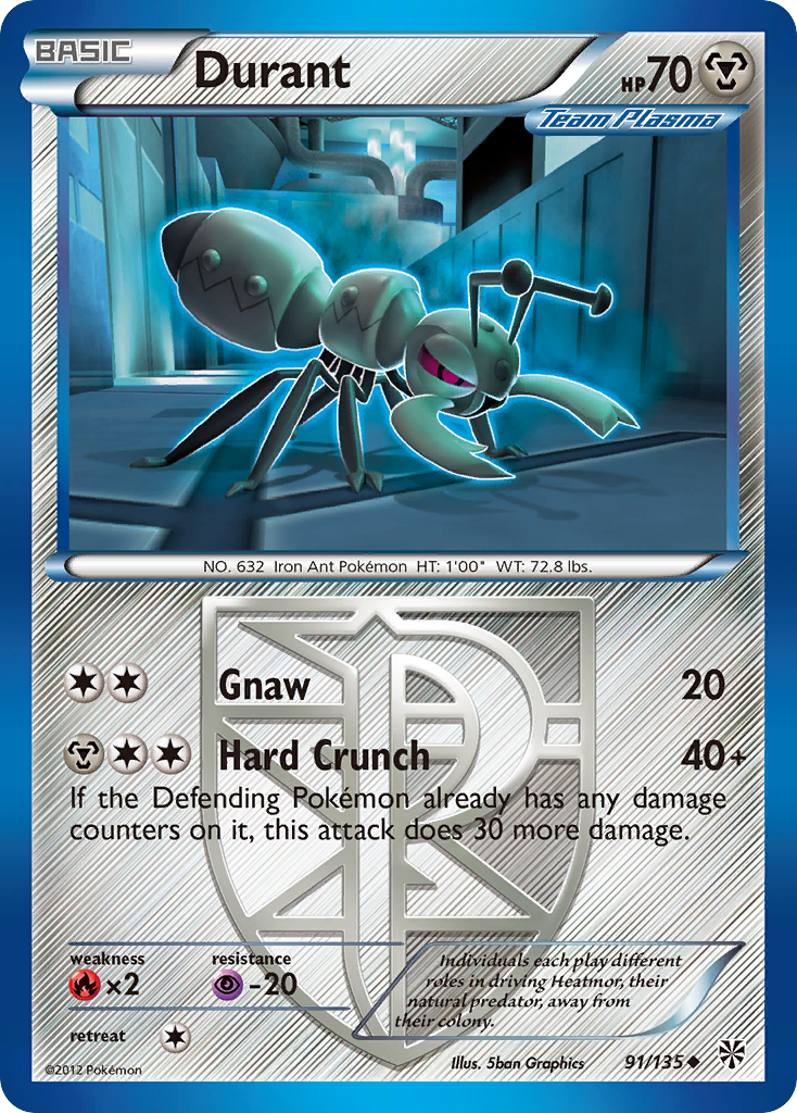 Durant (91/135) [Black & White: Plasma Storm] | Exor Games Truro