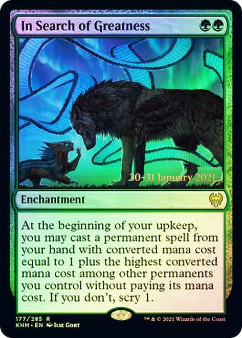 In Search of Greatness [Kaldheim Prerelease Promos] | Exor Games Truro