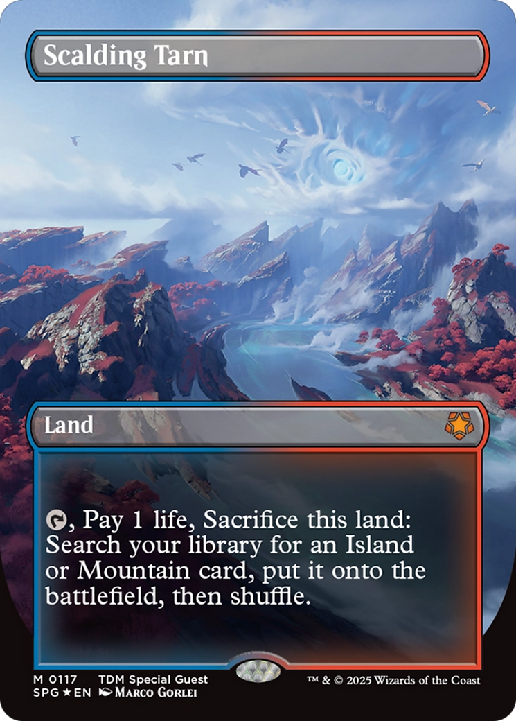 Scalding Tarn (Borderless) (Dragonscale Foil) [Tarkir: Dragonstorm Special Guests] | Exor Games Truro