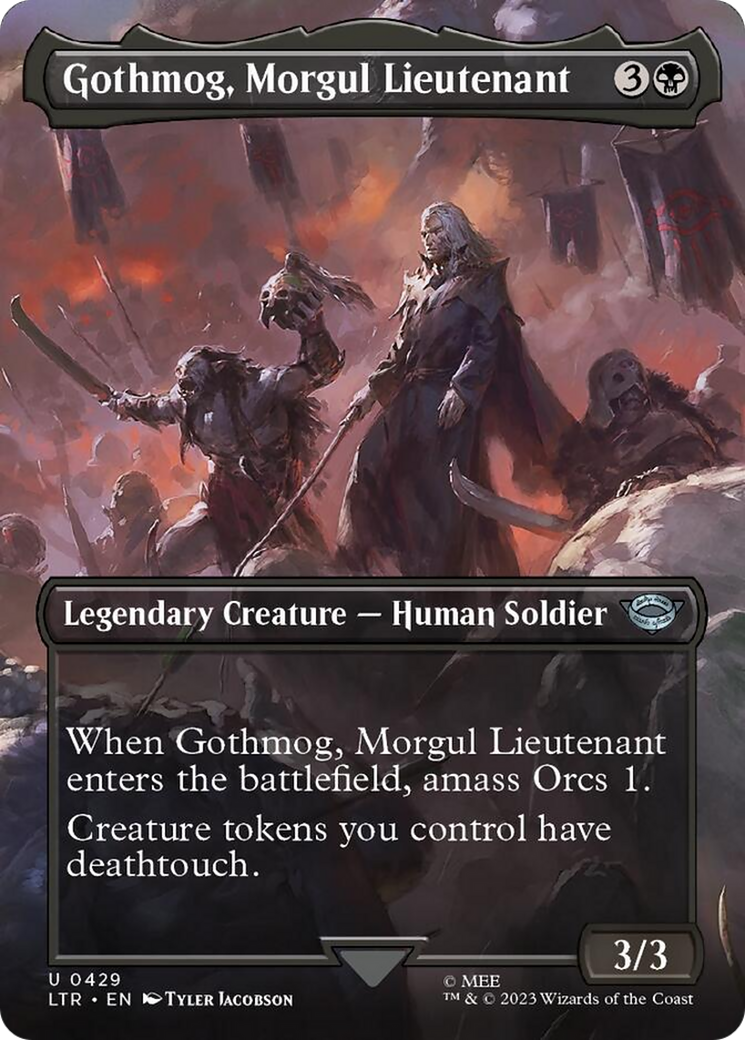 Gothmog, Morgul Lieutenant (Borderless Alternate Art) [The Lord of the Rings: Tales of Middle-Earth] | Exor Games Truro