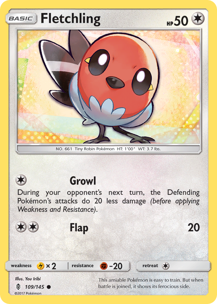 Fletchling (109/145) [Sun & Moon: Guardians Rising] | Exor Games Truro