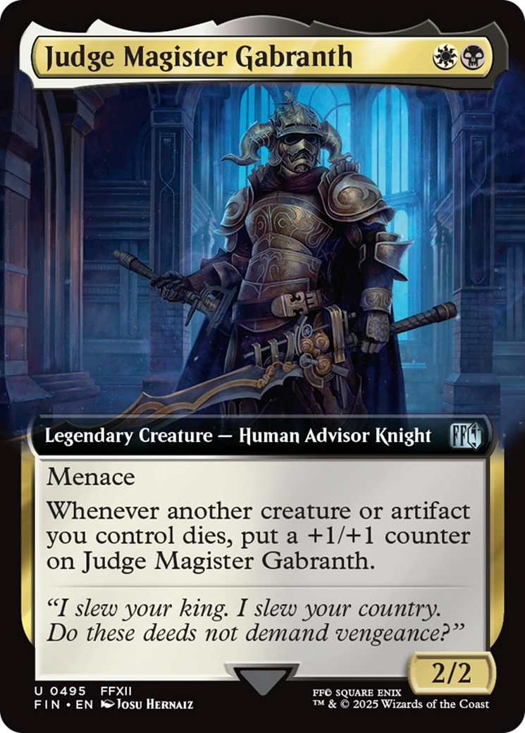 Judge Magister Gabranth (Extended Art) [FINAL FANTASY] | Exor Games Truro