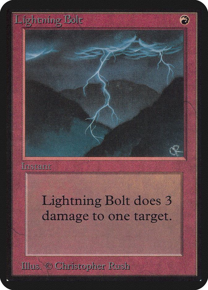 Lightning Bolt [Alpha Edition] | Exor Games Truro