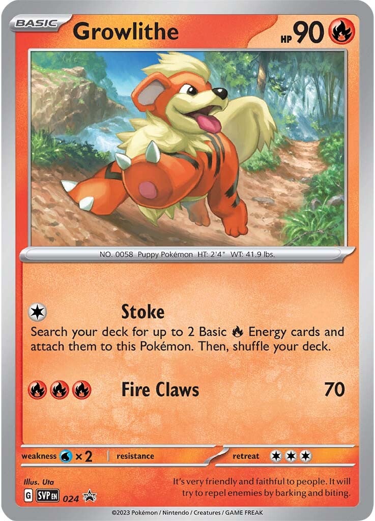 Growlithe (024) [Scarlet & Violet: Black Star Promos] | Exor Games Truro