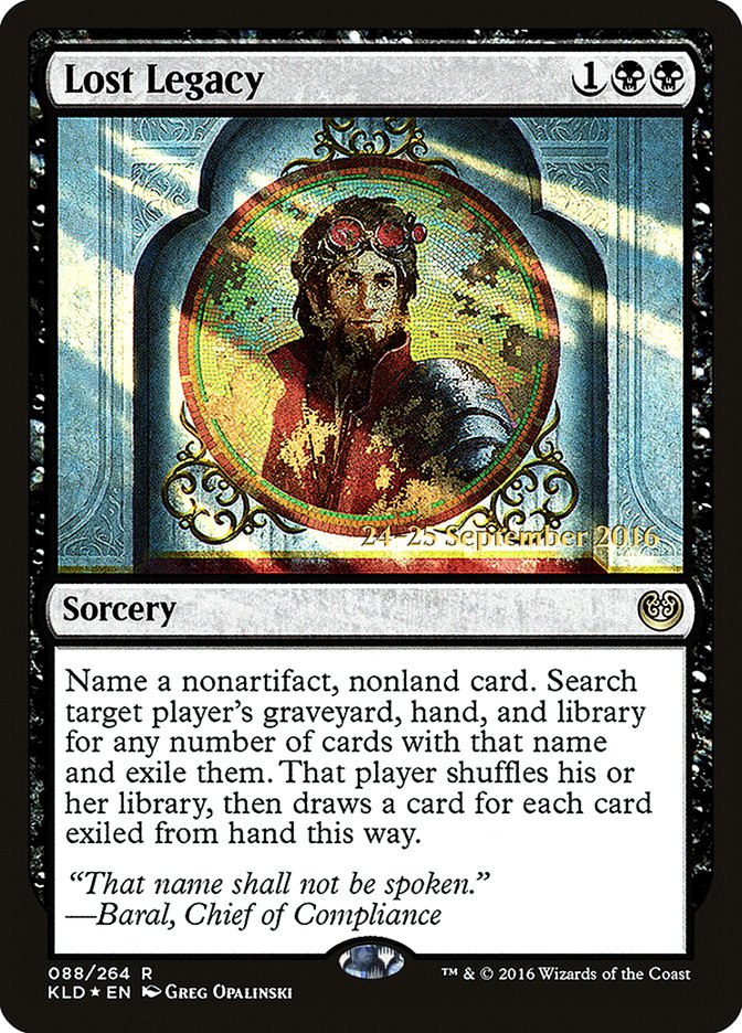 Lost Legacy [Kaladesh Prerelease Promos] | Exor Games Truro