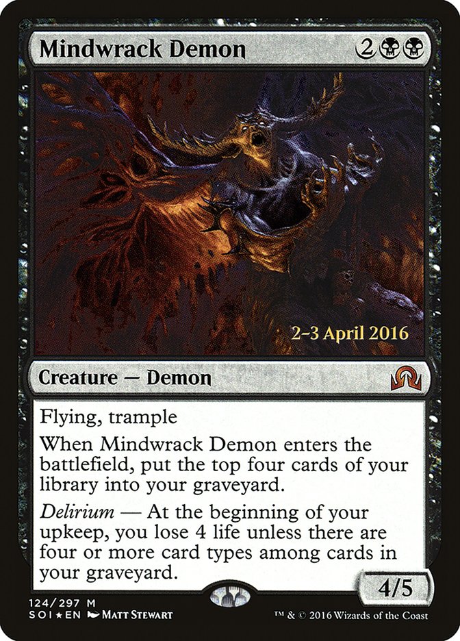 Mindwrack Demon [Shadows over Innistrad Prerelease Promos] | Exor Games Truro