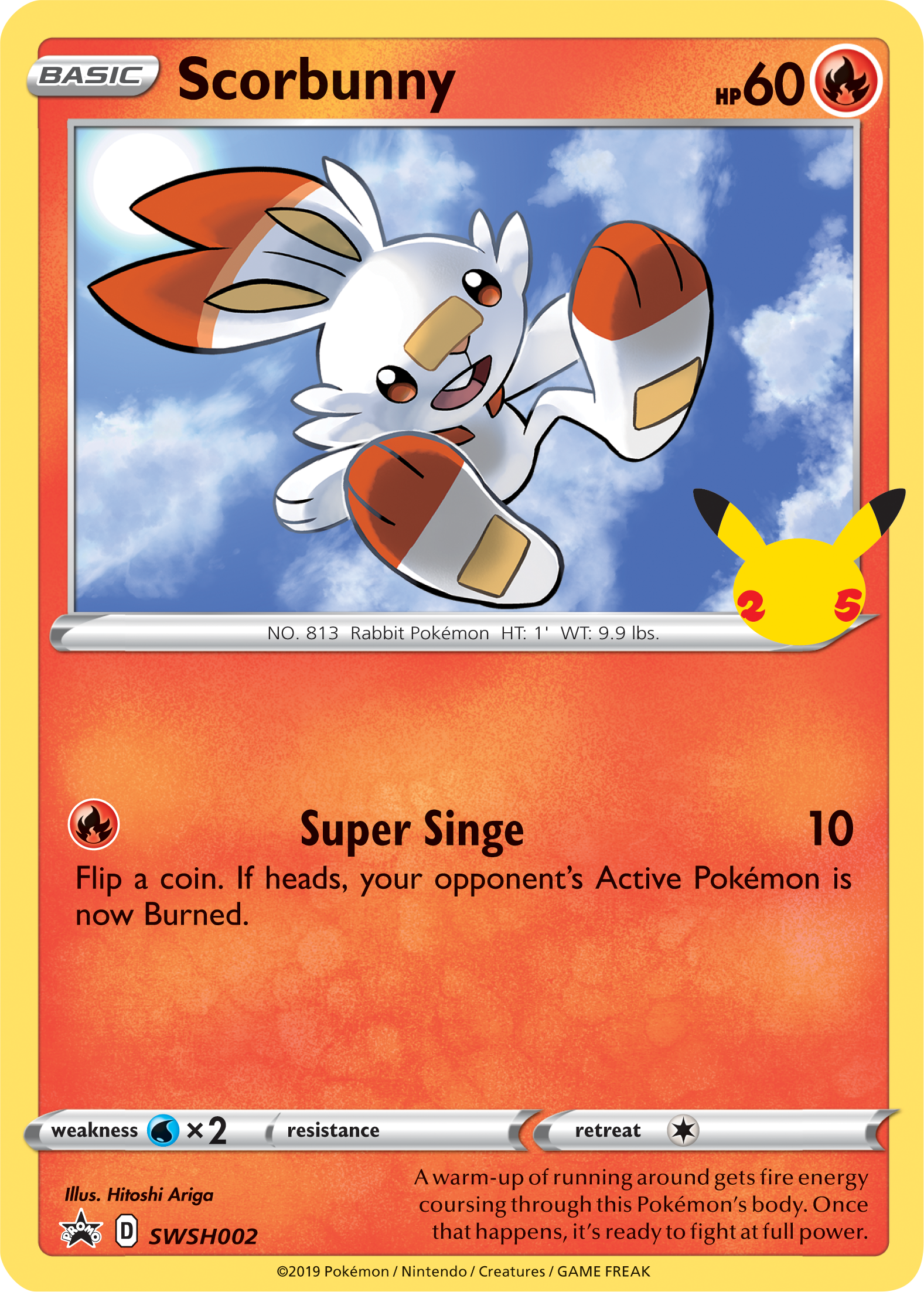 Scorbunny (SWSH002) (Jumbo Card) [First Partner Pack] | Exor Games Truro