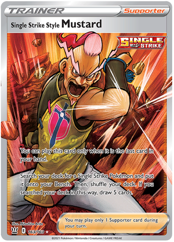 Single Strike Style Mustard (163/163) [Sword & Shield: Battle Styles] | Exor Games Truro