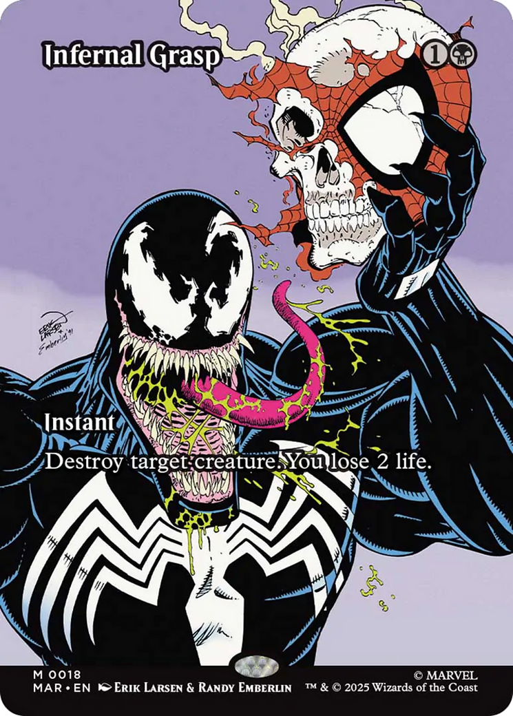 Infernal Grasp (Borderless) [Marvel Universe: Eternal-Legal] | Exor Games Truro