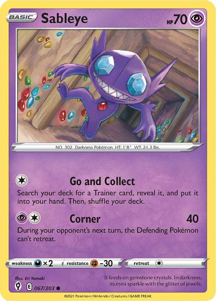 Sableye (067/203) [Sword & Shield: Evolving Skies] | Exor Games Truro