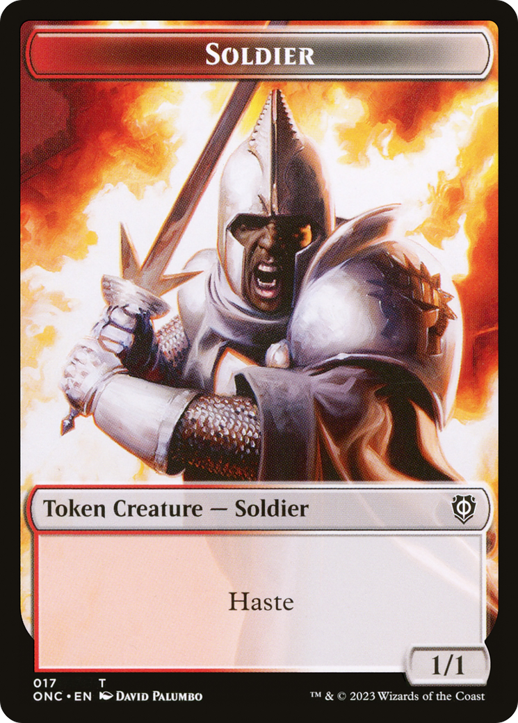 Copy // Soldier Double-Sided Token (Surge Foil) [Marvel Super Heroes Commander Tokens] | Exor Games Truro