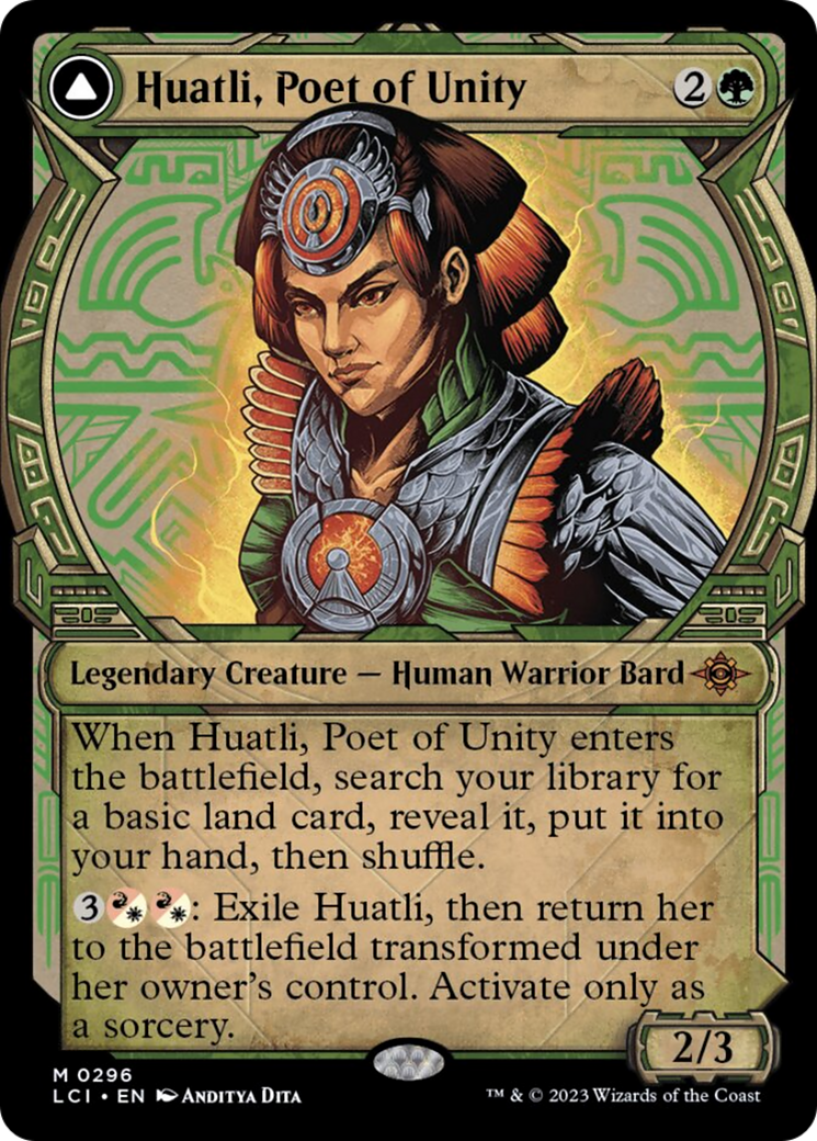 Huatli, Poet of Unity // Roar of the Fifth People (Showcase) [The Lost Caverns of Ixalan] | Exor Games Truro