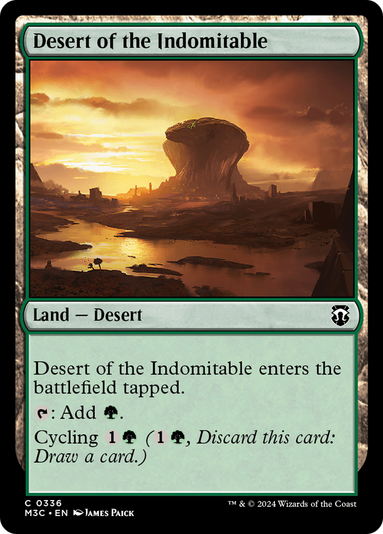 Desert of the Indomitable (Ripple Foil) [Modern Horizons 3 Commander] | Exor Games Truro