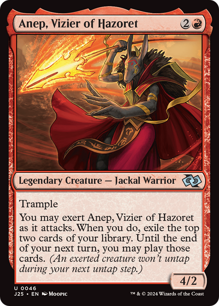 Anep, Vizier of Hazoret (Anime) [Foundations Jumpstart] | Exor Games Truro