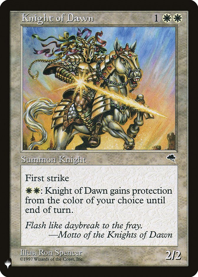 Knight of Dawn [Mystery Booster] | Exor Games Truro