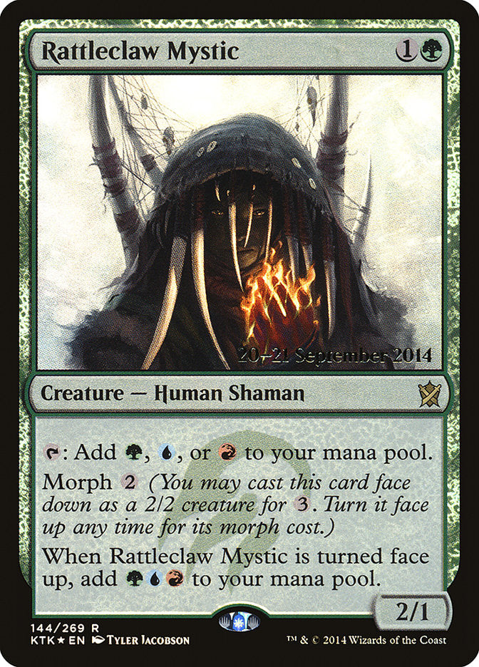 Rattleclaw Mystic [Khans of Tarkir Prerelease Promos] | Exor Games Truro