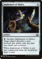 Implement of Malice [Mystery Booster] | Exor Games Truro