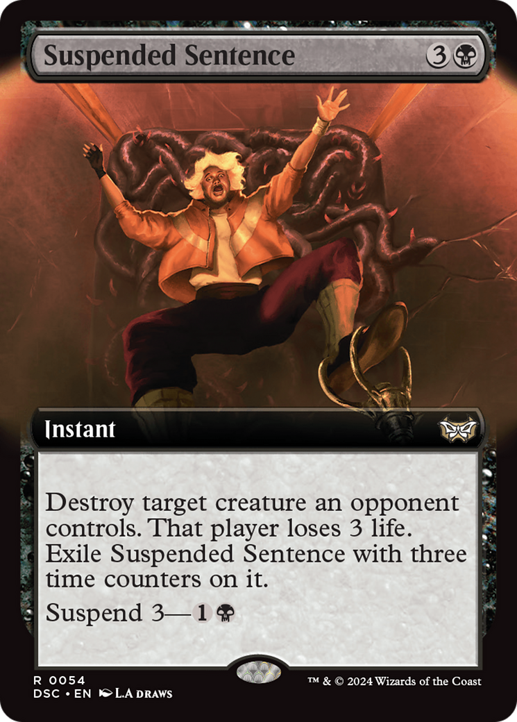 Suspended Sentence (Extended Art) [Duskmourn: House of Horror Commander] | Exor Games Truro