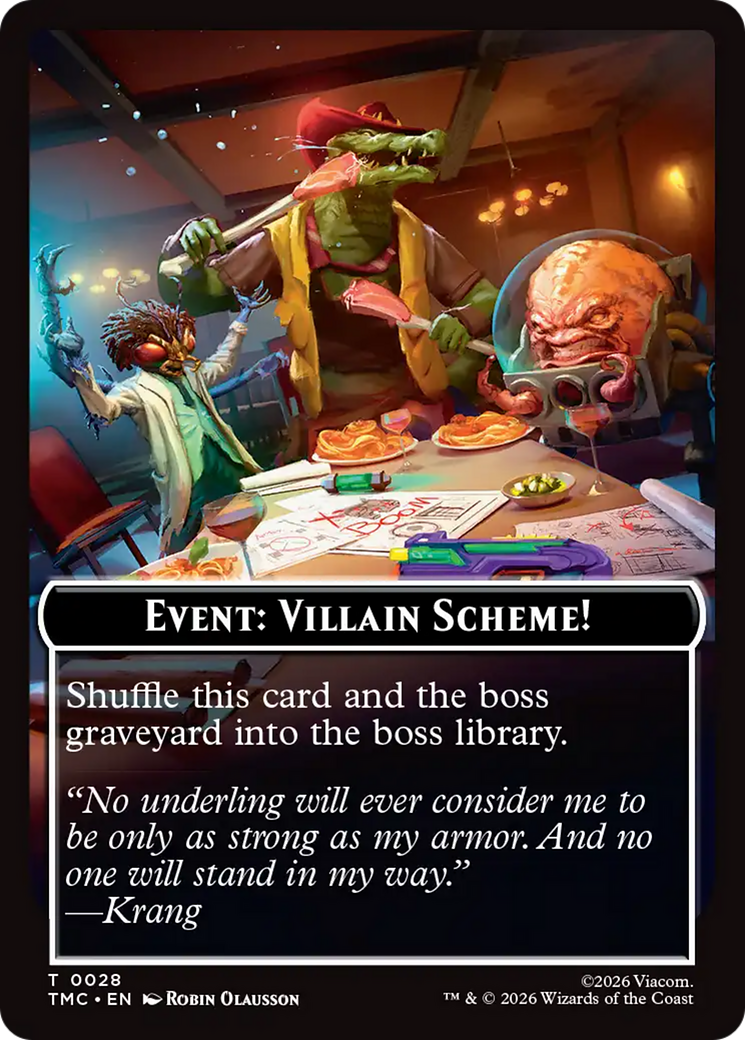 Event: Villain Scheme! [Teenage Mutant Ninja Turtles Commander Tokens] | Exor Games Truro