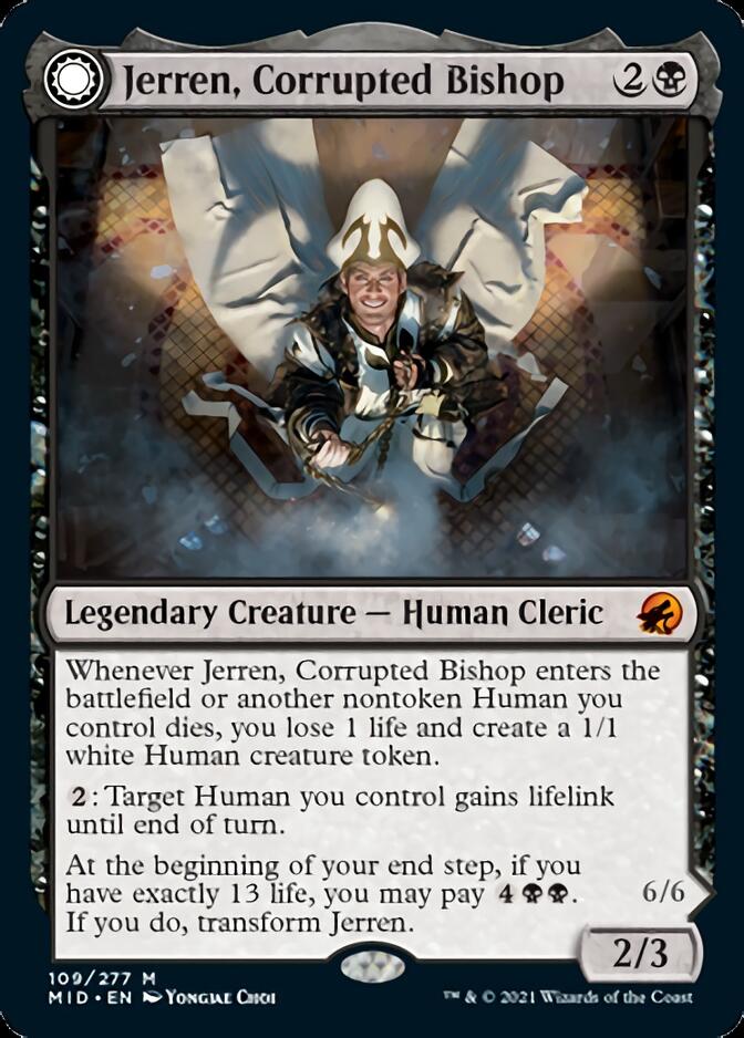 Jerren, Corrupted Bishop // Ormendahl, the Corrupted [Innistrad: Midnight Hunt] | Exor Games Truro