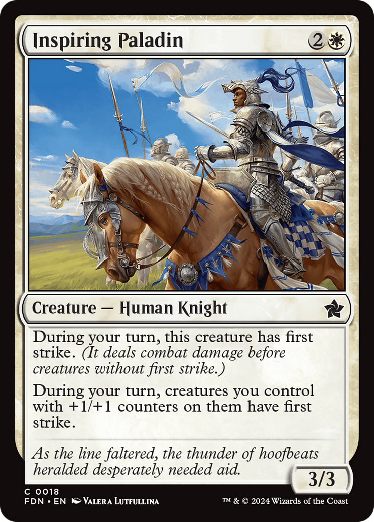 Inspiring Paladin [Foundations] | Exor Games Truro