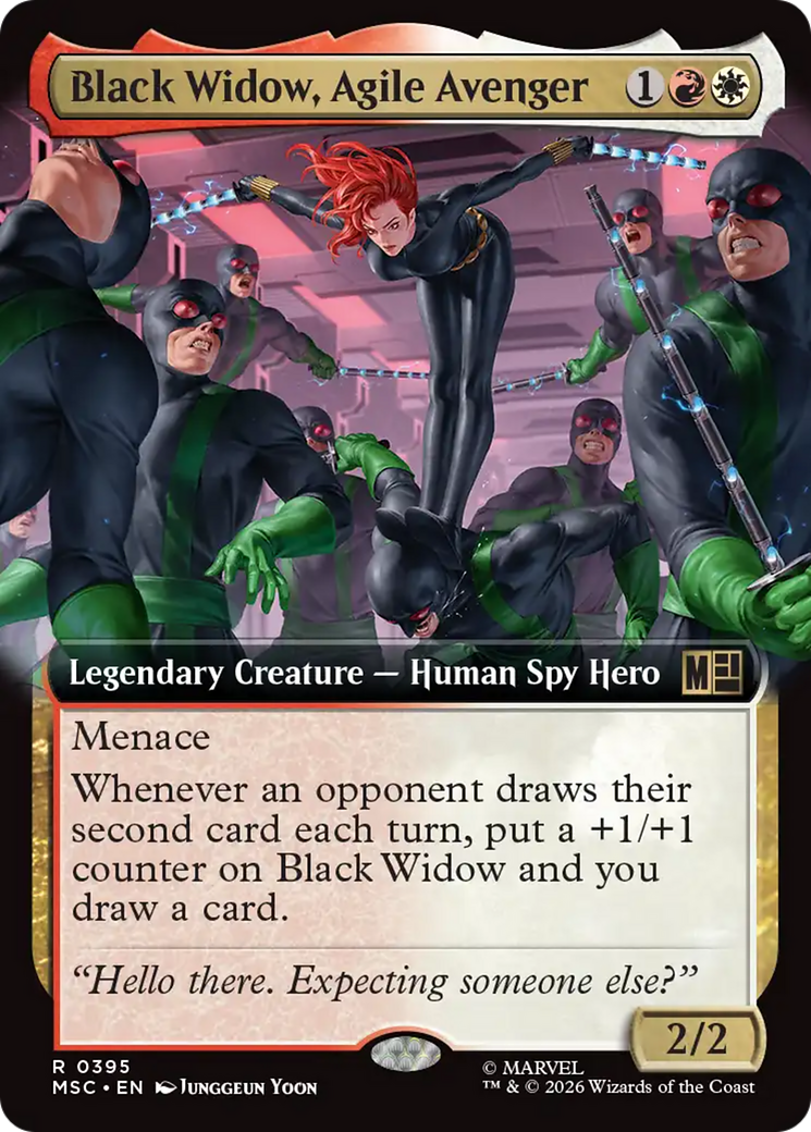 Black Widow, Agile Avenger (Extended Art) [Marvel Super Heroes Commander] | Exor Games Truro