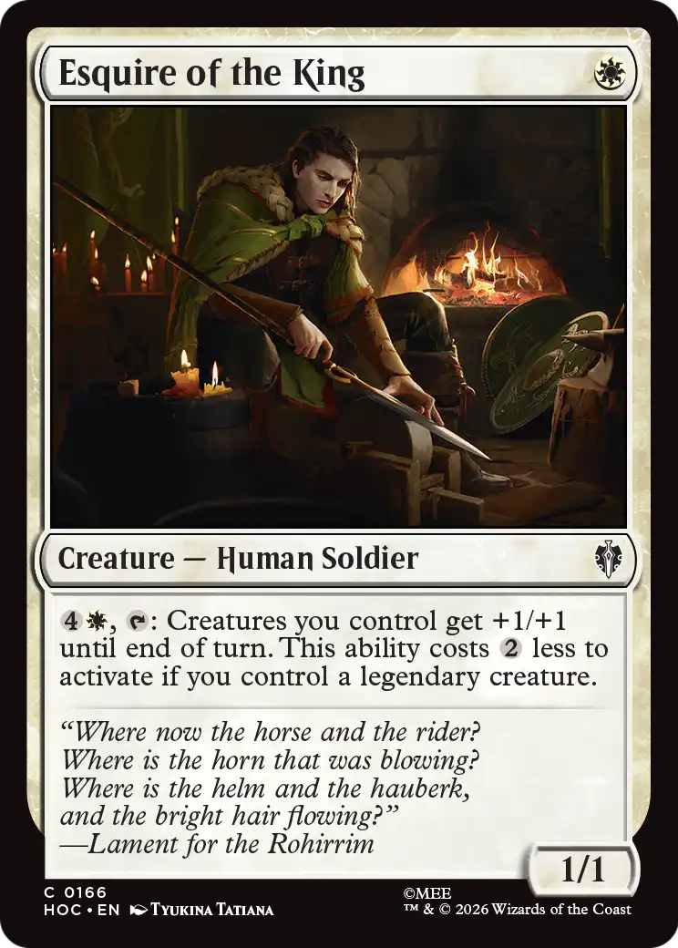 Esquire of the King [The Hobbit: Eternal-Legal] | Exor Games Truro