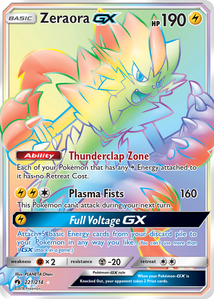 Zeraora GX (221/214) [Sun & Moon: Lost Thunder] | Exor Games Truro