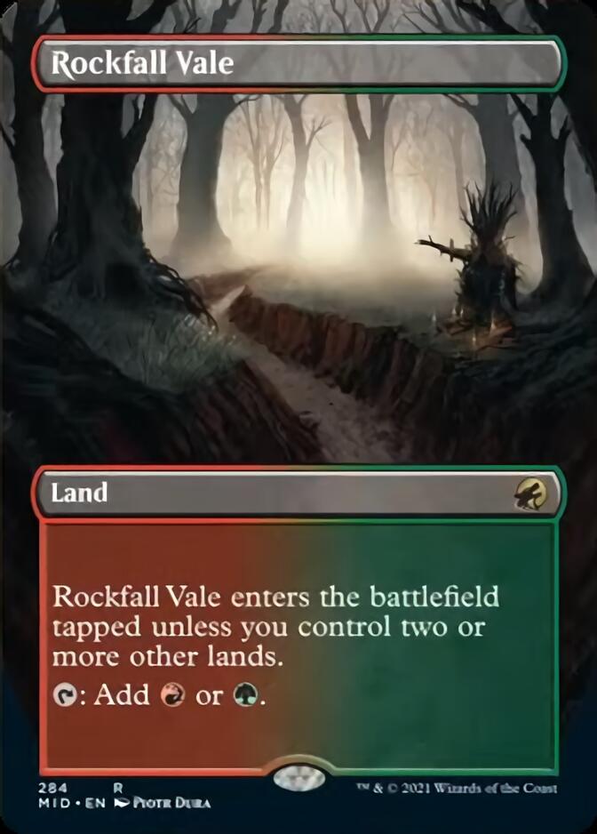 Rockfall Vale (Borderless Alternate Art) [Innistrad: Midnight Hunt] | Exor Games Truro
