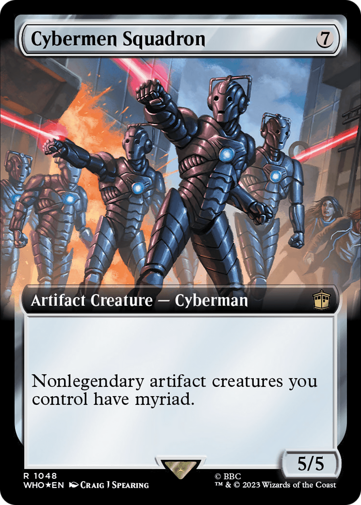 Cybermen Squadron (Extended Art) (Surge Foil) [Doctor Who] | Exor Games Truro