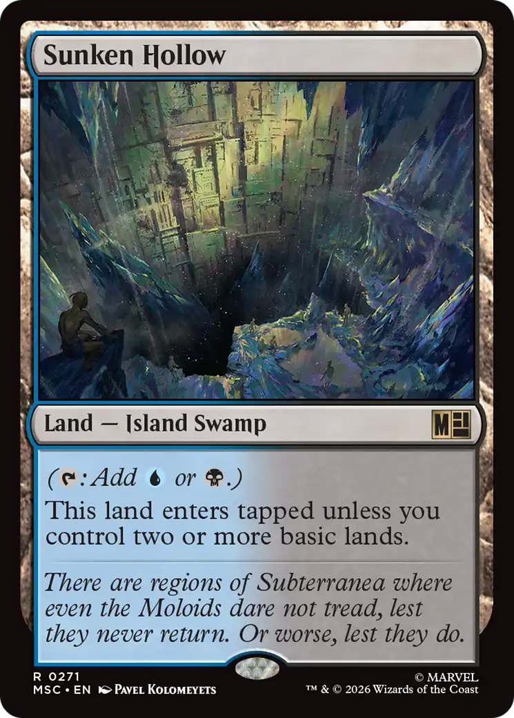 Sunken Hollow (Surge Foil) [Marvel Super Heroes Commander] | Exor Games Truro