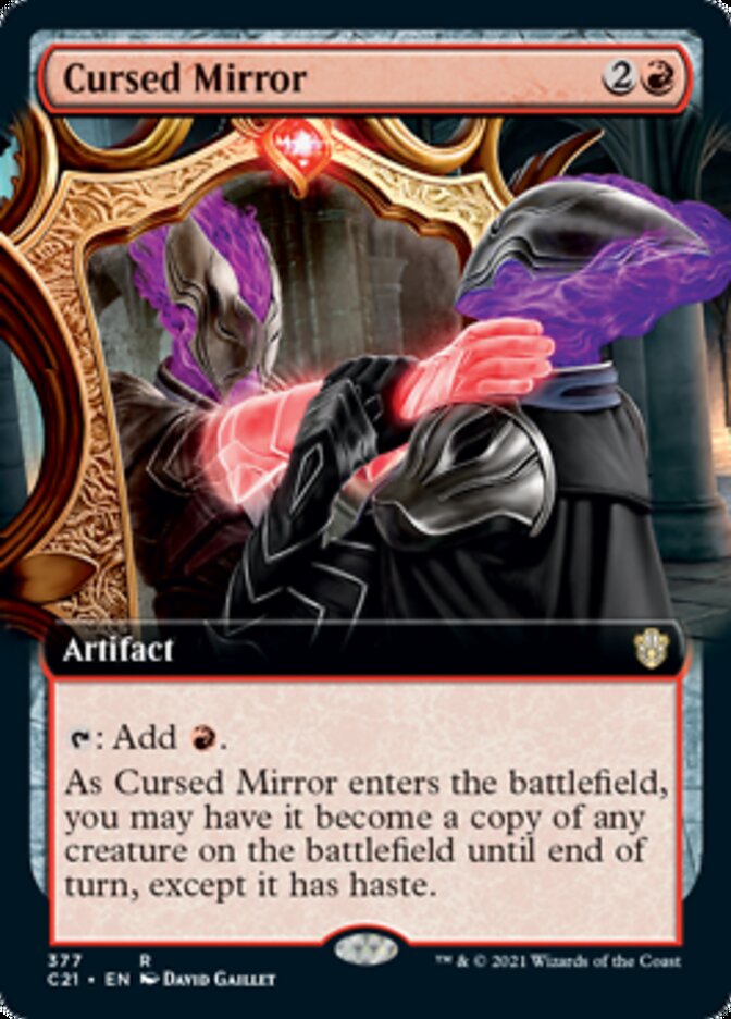 Cursed Mirror (Extended Art) [Commander 2021] | Exor Games Truro