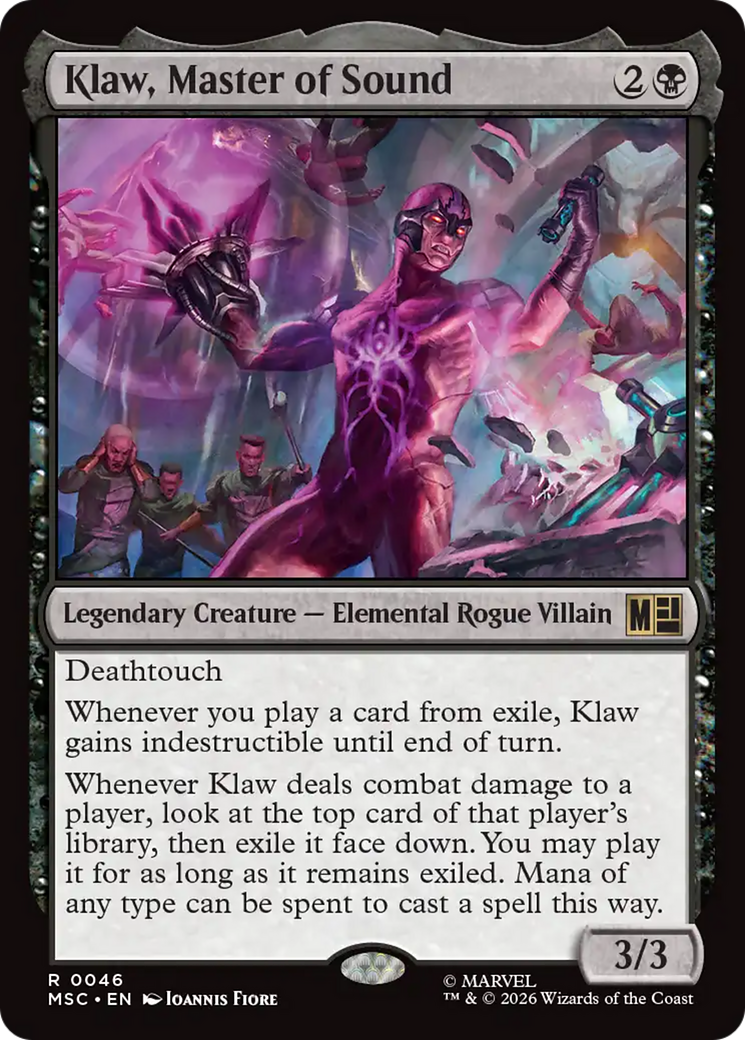 Klaw, Master of Sound (Surge Foil) [Marvel Super Heroes Commander] | Exor Games Truro