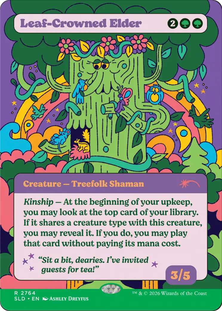 Leaf-Crowned Elder [Secret Lair Drop Series] | Exor Games Truro