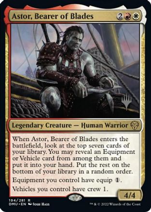 Astor, Bearer of Blades (Promo Pack) [Dominaria United Promos] | Exor Games Truro